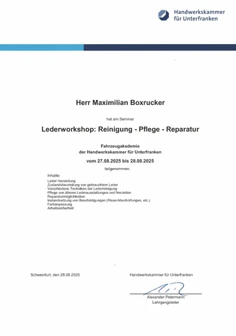 Preview of the certificate for Maximilian Boxrucker