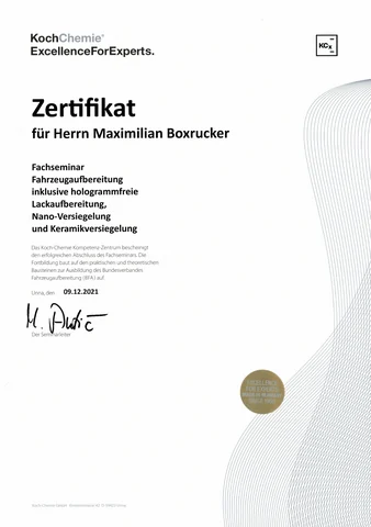 Preview of the certificate for Maximilian Boxrucker